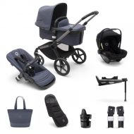 Bugaboo Kinderwagen 3 In 1 Fox 5 Compleet Graphite Stormy Blue + Accessoires