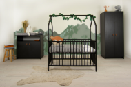 Cabino Babykamer Yara Met Baby Bed Huis Zwart 3 Delig