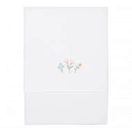 Little Dutch Ledikantlaken Flowers And Butterflies Geborduurd 110 x 140 cm
