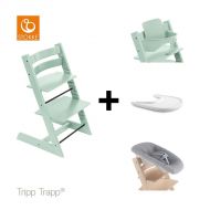 Stokke® Kinderstoel Tripp Trapp® Soft Mint + Newborn Set™ + Baby Set™ Soft Mint + Tray™