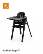 Stokke® Steps™️ Kinderstoel Black + Baby Set + Baby Set Eetblad