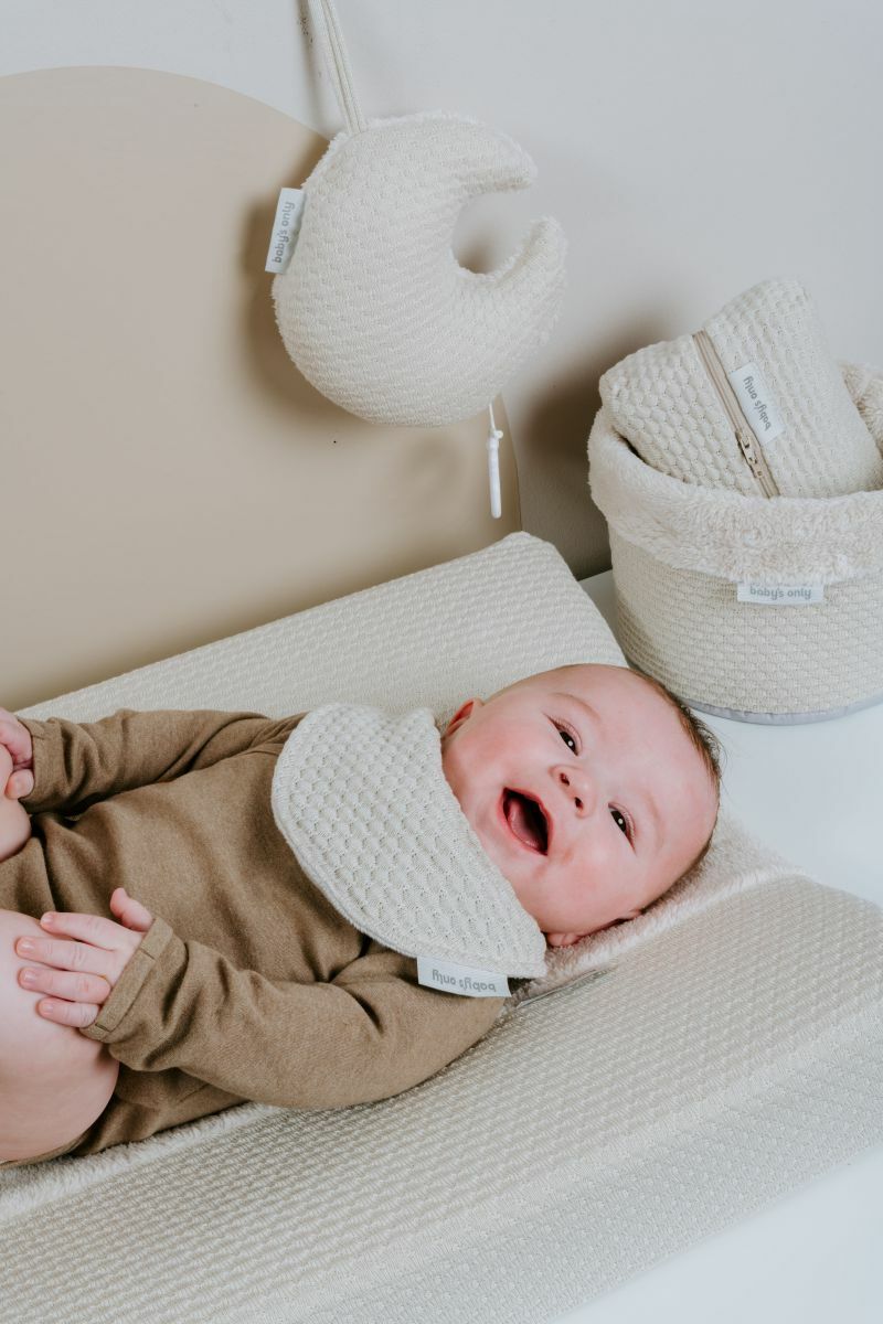 Commodemandje Baby's Only Happiness Urban Taupe/Ecru | Van Asten