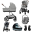 Cybex Kinderwagen 3 in 1 Balios S Lux Set L Stone Grey | Mid Grey