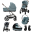 Cybex Kinderwagen 3 in 1 Balios S Lux Set L Stormy Blue | Light Blue