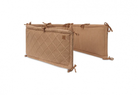 Jollein Boxbumper 180x30cm Check Knit Biscuit