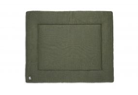 Jollein Boxkleed Pure Knit Leaf Green 75 x 95 cm