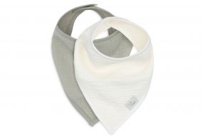 Jollein Slab Bandana Hydrofiel Olive Green/Oatmeal (2pack)