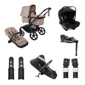 Bugaboo Kinderwagen Fox 5 Renew 3 in 1 Bundel Complete Black | Desert Taupe Melange