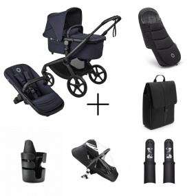 Bugaboo Kinderwagen Fox 5 Renew Essentiële Bundel Complete Black | Deep Indigo