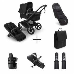 Bugaboo Kinderwagen Fox 5 Renew Essentiële Bundel Complete Black | Heritage Black