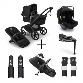 Bugaboo Kinderwagen Fox 5 Renew 3 in 1 Bundel Complete Black | Heritage Black