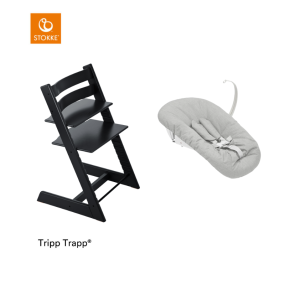 Stokke® Kinderstoel Tripp Trapp® Black + Newborn Set™