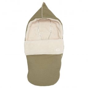 Koeka Buggy Voetenzak Wafel/Teddy Oslo Moss One Size