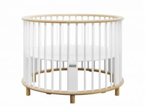 Bopita Babybox Met Wielen Rondo Wit Naturel 