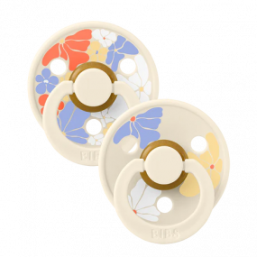 BIBS Studio Fopspeen Colour Morning Bloom Size 1 Ivory (2-pack)