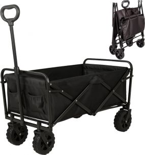 Cabino Bolderkar Wagon Opvouwbaar Zwart