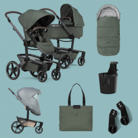 Joolz Kinderwagen Day5 Essential Newborn Bundel | Forest Green