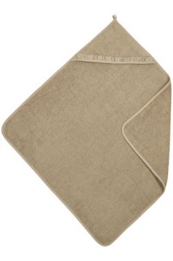 Meyco Baby Ruffle Badcape Badstof Taupe – 80x80cm