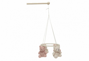 Jollein Babymobiel Teddy Bear Wild Rose/Naturel
