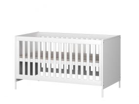 Born Lucky Santiago Baby Bed 70x140 cm Wit
