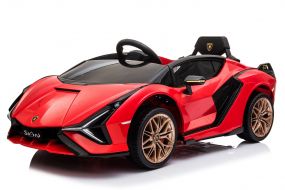 Cabino Elektrische Kinderauto Lamborghini Sian Rood