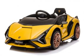 Cabino Elektrische Kinderauto Lamborghini Sian Geel