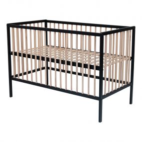 Cabino Baby Bed Happy Open Zwart & Naturel