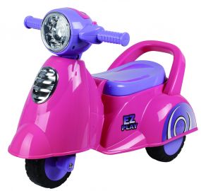Cabino Loopauto Scooter Roze