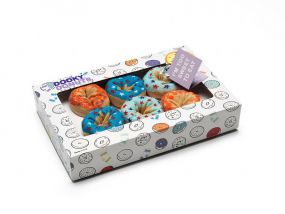 Dooky Donut Socks 0-12 Maanden Blueberry Orange 3 Paar