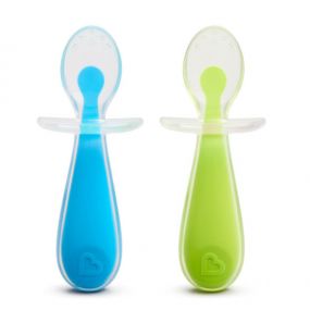 Munchkin Gentle Silicone Lepels Groen Blauw 