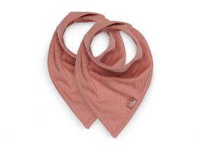 Jollein Bandana Slabbetjes 2 Stuks Basic Stripe Rosewood