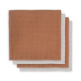 Hydrofiel Multidoek Bamboe 70x70cm  Caramel  4 Stuks