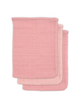 Jollein Bamboe Washandje Pale Pink 3 Pack