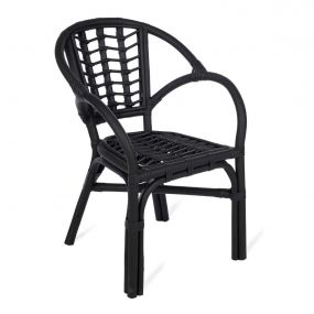 KidsDepot Rotan Stoel Ayo Zwart