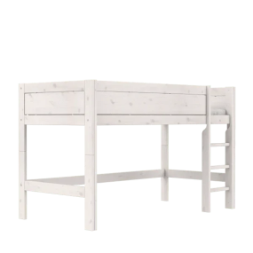 LIFETIME Original Halfhoogslaper met Standaard Lattenbodem Whitewash