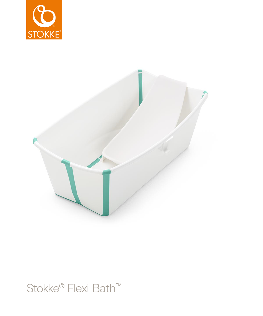 Stokke® Flexi Bath™ + Newborn Support White/Aqua 