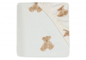 Jollein Hoeslaken Wieg Jersey Teddy Bear 40/50 x 80/90 cm