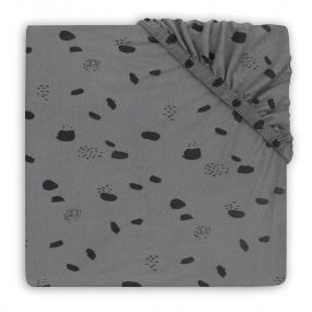 Jollein Hoeslaken Boxmatras 75 x 95 cm Spot Grey