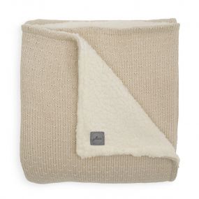 Jollein Teddy Deken Wieg 75 x 100 cm Bliss Knit Nougat