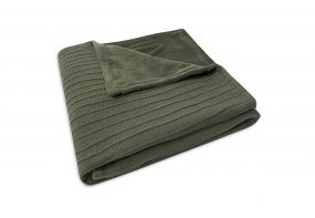 Jollein Ledikant Deken Velvet Pure Knit Leaf Green 100 x 150 cm