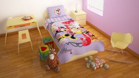 Minnie Mouse Shopping Tienerdekbedovertrek 140x200 cm