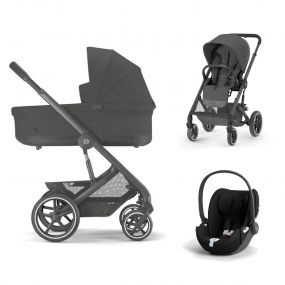 Cybex Kinderwagen 3 In 1 Balios S Lux Black Moon Black Met Cybex Autostoel Cloud T