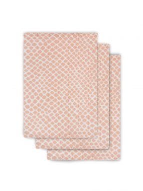 Jollein Hydrofiele Washandjes 3 Stuks Snake Pale Pink