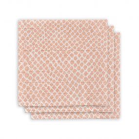 Jollein Monddoekjes Hydrofiel 3 Stuks Snake Pale Pink