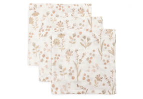 Jollein Hydrofiel Monddoekje 31x31cm Bloomy (3pack)