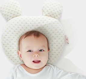 Cabino Baby Hoofdkussen Flat Head Hartjes