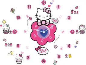 Hello Kitty Tick Tock Clock