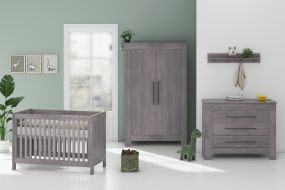 Bebies First Babykamer 3 Delig Nevada Grijs Zwart