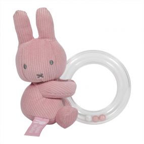 Nijntje Ringrammelaar Pink Baby Rib