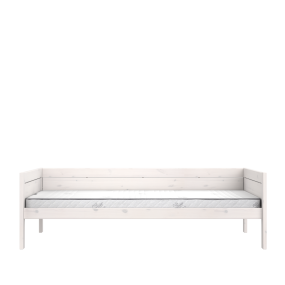 LIFETIME Original Eenpersoonsbed met Deluxe Lattenbodem Whitewash 120x200 cm